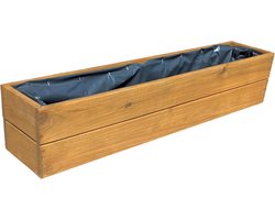 Houten Bloempottenbak voor Planten | Tuin Plantenbak, Gemonteerd en Klaar voor Gebruik