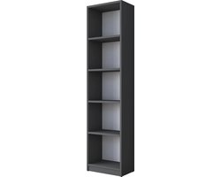 Houten boekenkast 170x30x25 cm - Bruin - Design Kasten - kast - Vakkenkast