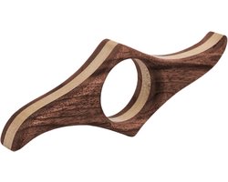 Houten Boekhouder - Pagina Stabilisator - Handsfree Lezen - Rustieke Grip - 8 cm - Bruin