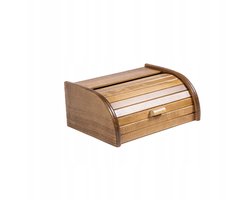 Houten Broodtrommel Bruin - Verse Broodwaren, Duurzaam & Stijlvol