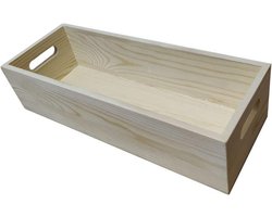 Houten CD Opberger - Muziek Opslag - Media Organiseren - Compact en Elegant - 40x15x10cm - Houtkleurig