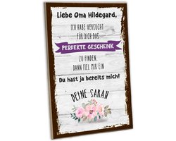 Houten Decoratiebord - Persoonlijk Cadeau - Woonkamer Decoratie - Individueel Ontwerp - 28 x 19 cm