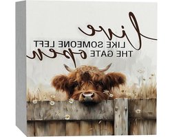 Houten Decoratiebord - Woonaccessoire Hout - Huis Inrichten - Rustieke Westerse Stijl - 127 cm - Niet gespecificeerd