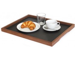 Houten Dienblad L - Minimalistisch Ontwerp met Antislip Coating - 50 x 39,5 x 2,8 cm