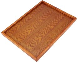 Houten Dienblad - Natuurlijk Bamboe - Dranken Serveren - Duurzaam Materiaal - 36 x 27 cm - Natuurlijk