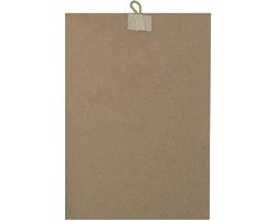 Houten Dierenposter - Vintage Huisdier Print - Wanddecoratie Huis - Lasergravure op Hout - 17 x 24 cm - Multicolor