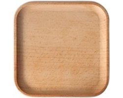Houten Dinerbord - Dienblad Plaat - Eten Serveren - Zuiver Hout - Rond Vierkant - Natuurlijk