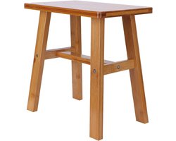 Houten Douchezit, Sterke Bamboe Kruk voor Badkamer en Woonkamer