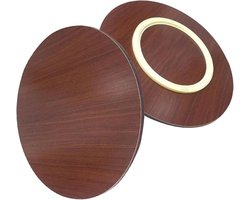 Houten Draaitafel - Rond Serveerblad - Gezellig Tafelen - Stille Rotatie - Ø 50-100cm - Diverse Kleuren