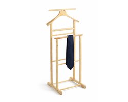 Houten dressboy met kledinghanger en kledinghouder