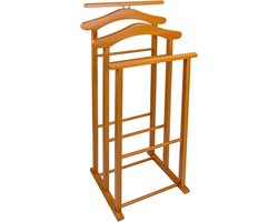 Houten Dressboy voor Slaapkamer met Drievoudige Steunen - Kersenhout Afwerking