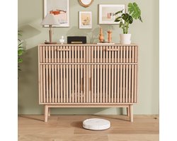 Houten Dressoir met Lades en Deuren – Landelijke Opbergkast voor Eetkamer en Woonkamer