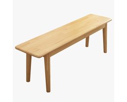 Houten Eetbank - Tafelbank - Extra zitplaats - Stabiel massief hout - 120 cm - Naturel