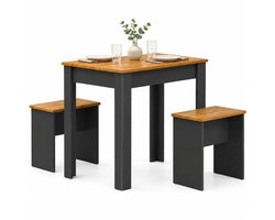 Houten eetset Bank Keukentafel Eettafelset Tafelgroep Tafelbanken Esal L