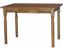 Houten Eettafel - Keukentafel - Gezellig Tafelen - Handgemaakt Grenenhout - 60 x 110 cm - Eiken