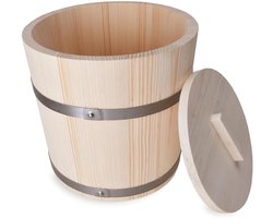 Houten fermentatiepot met deksel - 10 liter