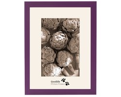 Houten Fotolijst Anitra Paars - 21x29.7 (DIN A4) - Anti-reflectie glas - 18 mm breed profiel - Goodlife Picture Frames