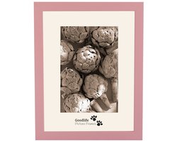 Houten Fotolijst Anitra Roze - 35x35 - Anti-reflectie glas - 18 mm breed profiel - Goodlife Picture Frames