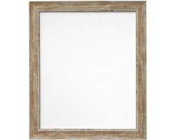Houten Fotolijst - Decoratieve lijst - Muurdecoratie - Gerecycled materiaal - 40 x 40 cm - Houtbruin