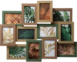 Houten fotolijst voor 12 foto's JULIA