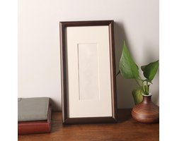 Houten fotolijsten - Walnoot frame - Foto presentatie - Afgeronde hoeken - 20x40 cm