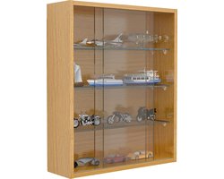 Houten glazen opknoping vitrinekast Muur vitrinekast Collectible decoratieve verzamelaar vitrinekast Drivalo M