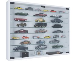 Houten glazen wandvitrine Wandvitrine Verzamelvitrine Mandosa XXL