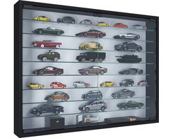 Houten glazen wandvitrine Wandvitrine Verzamelvitrine Mandosa XXL