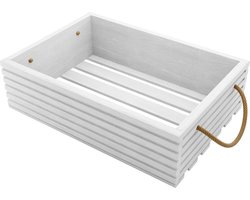 Houten Groente & Fruit kist Isabel 50cm - Wit