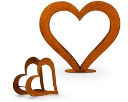 Houten Haardmand in Hartvorm voor Tuin en Balkon - Decoratie