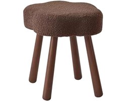 Houten ijdelheid kruk - Make-up poef - Zitje bij kaptafel - Massief houten poten - Niet gespecificeerd - Kleur B