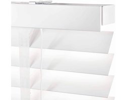 Houten Jaloezieën 50 mm - Wit - 300 x 175 cm - Maatwerk Raambekleding