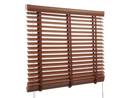 Houten Jaloezieën 50mm - Verduisterende Raamdecoratie voor Ramen