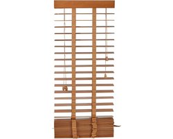 Houten jaloezieën - Horizontale lamellen - Privacy en licht - Echt hout - Verschillende maten - Honing
