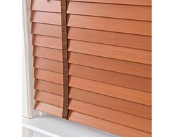 Houten Jaloezieën - Horizontale Luiken - Licht Reguleren - Natuurlijk Hout - 70x180cm