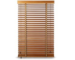 Houten Jaloezieën voor Kantoor en Thuis - Verduisterend en Warmte-isolerend, 40x180cm