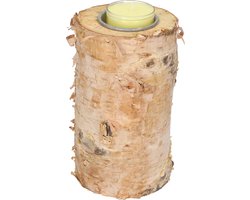 Houten kaarsenhouder -Kaarsenstandaard - Rustiek en modern design - Geschikt voor theelichten en stompkaarsen - Handgemaakt van duurzaam hout - Natuurlijke uitstraling voor woonkamer en slaapkamer - Perfect voor sfeervolle verlichting