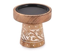 Houten Kaarsenhouders voor Decoratie - 4" x 4" x 4"