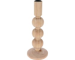 Houten kaarshouder, natuurlijk