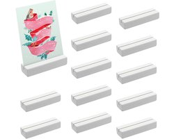 Houten Kaarthouders Set van 12 - Tafelkastjes voor Menu, Foto en Postkaarten voor Bruiloften, Restaurants en Feesten