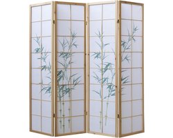 Houten Kamer Verdeler - Vouwbaar Scherm - Ruimte Indelen - Draaibare Scharnieren - 30 x 176 x 175 cm