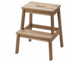 Houten Keuken Kruk met Trede - Acacia