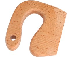 Houten Keukengereedschap - Kindersnijder Speelgoed - Leren Koken - Ergonomisch Handvat - 11 x 9 x 2 cm