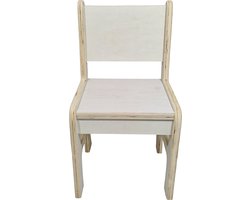 Houten kinderstoeltje - kinder stoel hout ongelakt