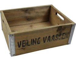 Houten kist 37x29,5x14,5cm 4 stuks - Houten krat - Opbergkist - Opbergkrat - Decoratiekrat - Decoratief - Decoratie - Met handvatten