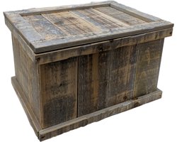 Houten kist decoratief 38 cm – Robuust kistje hout | GerichteKeuze