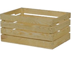 Houten Kist - Groot, Naturel / Opbergkist / Geschenkverpakking / Gift / Kado