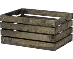 Houten Kist - Groot, Zwart / Opbergkist / Geschenkverpakking / Gift / Kado