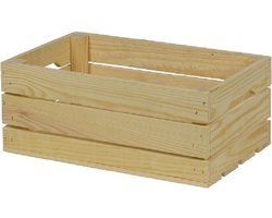 Houten Kist - Klein, Naturel / Opbergkist / Geschenkverpakking / Gift / Kado