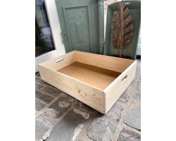 Houten kist-krat maat L / opberger / box / boekenkrat